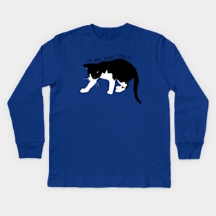 Ah Heck, Whats That Cat Kids Long Sleeve T-Shirt